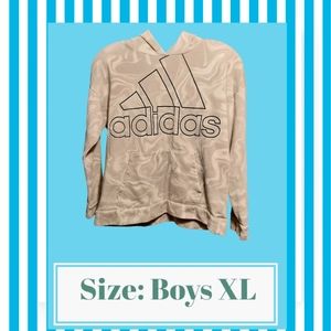 ADIDAS Pullover Hoodie Youth Boys Size XL (16)